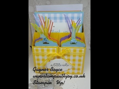 Gingham Gala, gift box, tags  & cards Stampin' Up!