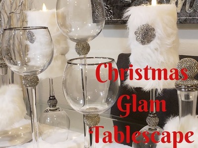 Glam tablescape and 2 Totally Dazzled Diys