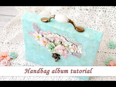 Handbag shaped mini album - tutorial for Prima Marketing DT