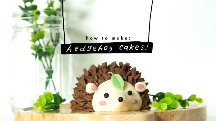 How to make a hedgehog cake | vegan