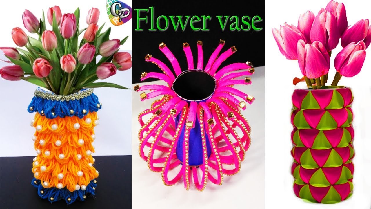 how-to-make-paper-flower-vase-at-home-diy-making-paper-flower-vase-best