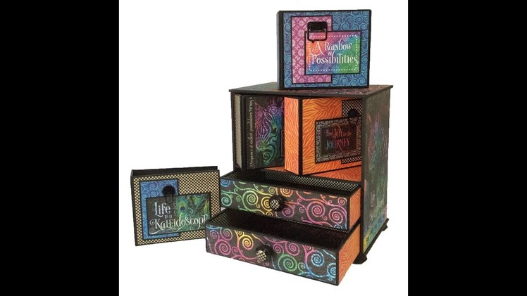 Kaleidoscope Mini Cabinet and Mini Album Kit - Graphic 45