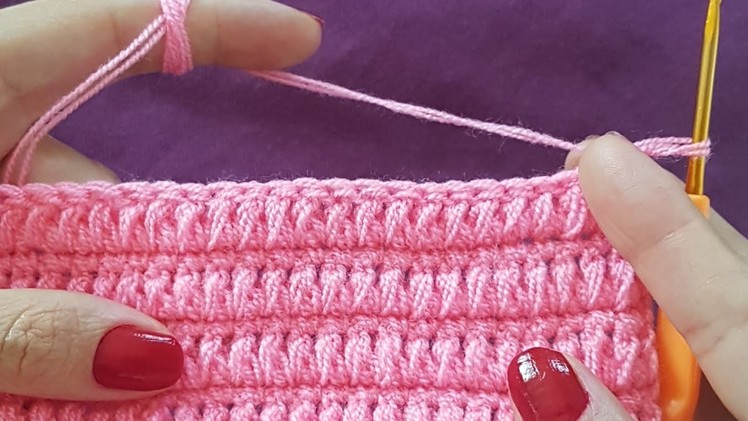 Kolay Tığişi Model. Easy Crochet Blanket