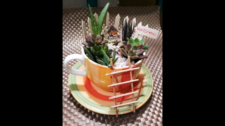 #miniature #Teacupgarden #fairygarden
#DIY_Teacup_garden