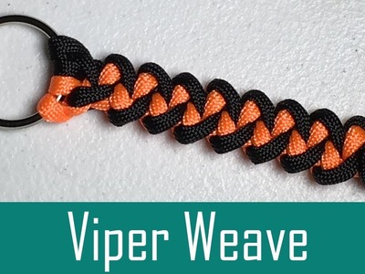 Paracord Viper Weave Keychain