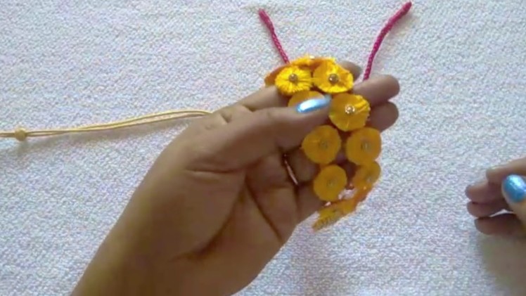 Silk Thread Flower Necklace Making