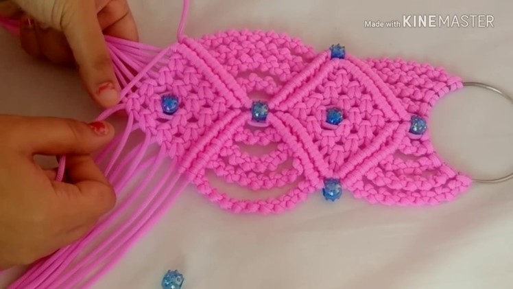 Very easy and simple macrame key hanger for beginners