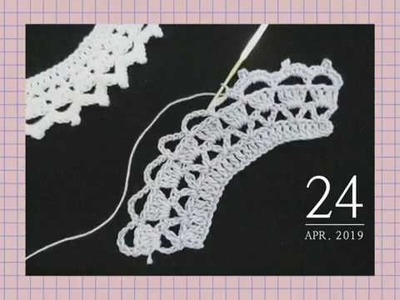 Very easy crochet collar.lace