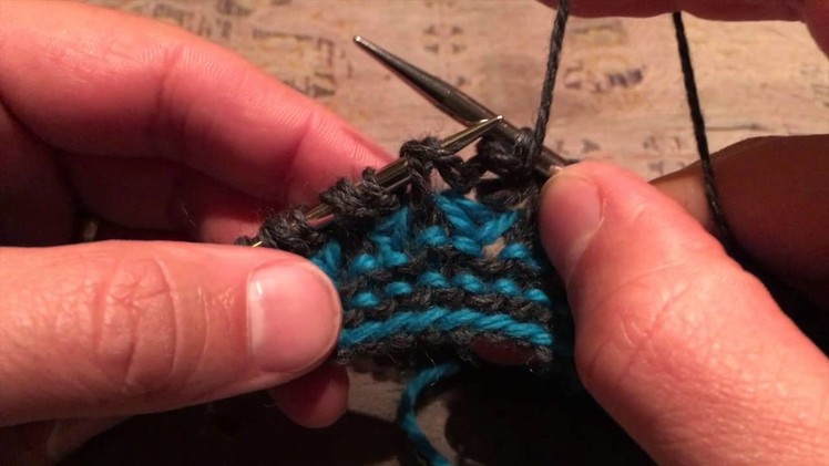 Working the Tuck Stitches for the Portcullis Cowl Pattern - A Sockmatician Tutorial