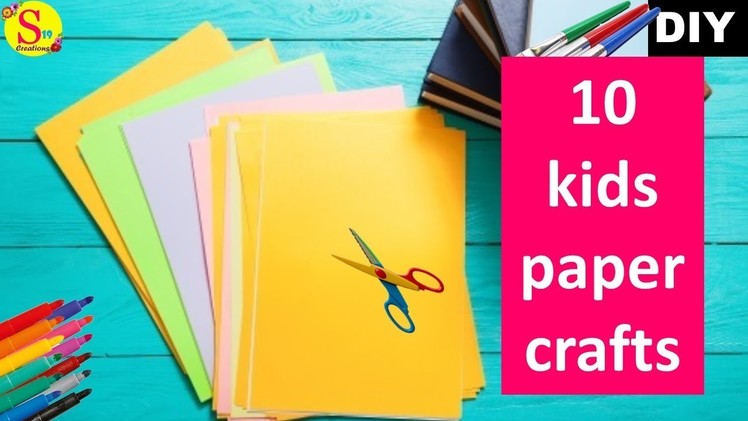 10 Easy kids craft ideas with paper | Origami ideas | cool crafts for kids