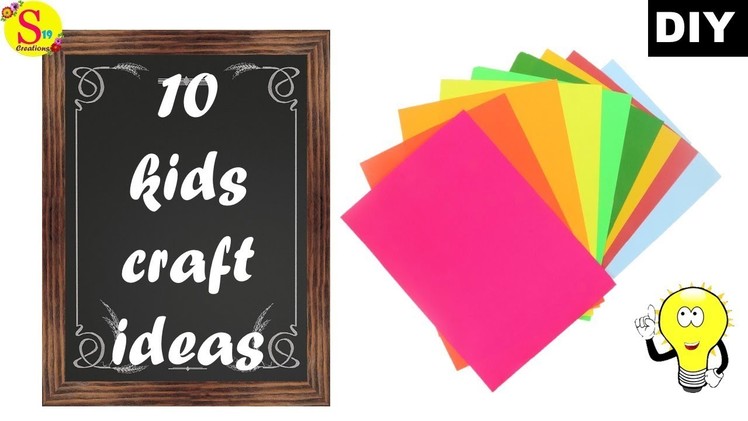 10 kids craft ideas with paper   | origami | paper diys easy for kids | useful things with paper