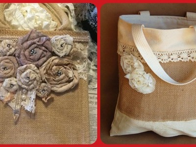 Beautiful jute craft handbag ideas handmade bag designs