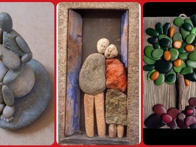 Beautiful Pebble art stylish stone craft ideas