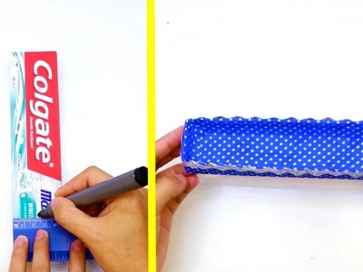 BEST OUT OF WASTE COLGATE BOX HOW TO REUSE COLGATE BOX