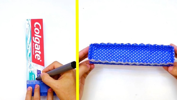 BEST OUT OF WASTE COLGATE BOX HOW TO REUSE COLGATE BOX