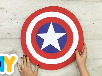 CAPTAIN AMERICA SHIELD Paper Craft | Fast-n-Easy | DIY Arts & Crafts for Kids