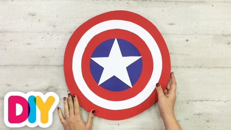 CAPTAIN AMERICA SHIELD Paper Craft | Fast-n-Easy | DIY Arts & Crafts for Kids