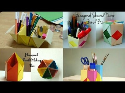 DIY 4 Easy Pencil | Makeup boxes 2019. Desk organizers. Back to school