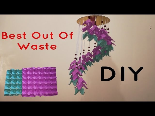 DIY|Best Out Of Waste|Wall Hanging|Room Decor|Wall Hangning Craft Idea With Egg Tray||