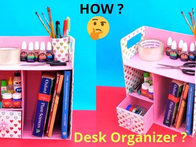 DIY Desk Organizer | Best out of waste | Space Saving Craft idea
