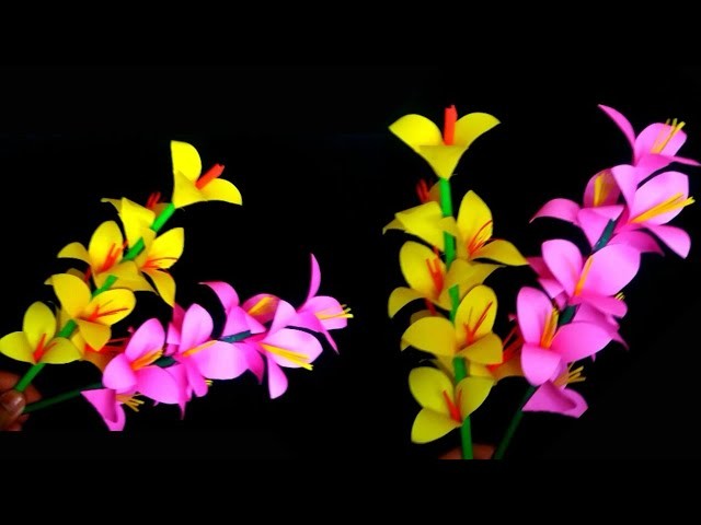 DIY Easy Paper Flower Stick | stick flower Ideas | Paper Flower Craft Ideas | Paper Flower Tutorial