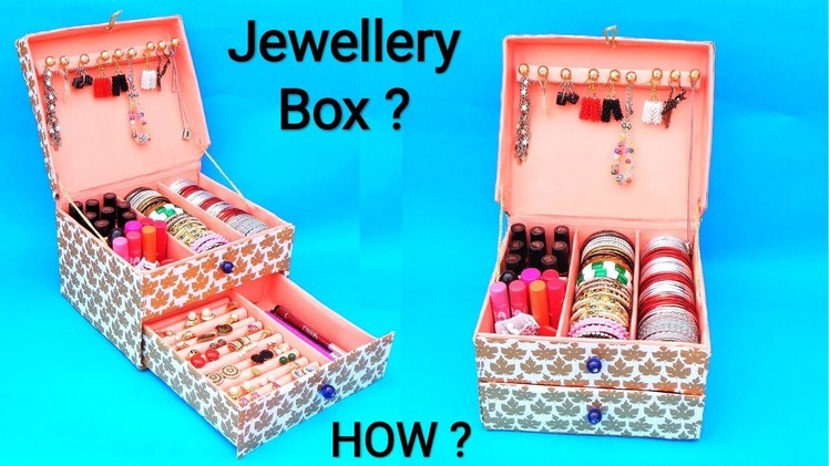 DIY : How to make Bangle box at home with cardboard box | Best out of waste | Easy Jewellery box