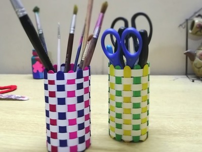 DIY ICE-CREAM STICKS STATIONERY. MAKEUP BOX 2019 | Art, Craft and Health