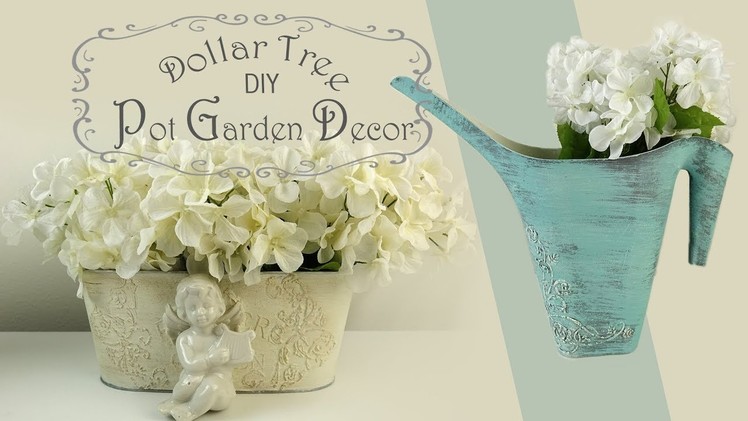 Dollar Tree DIY Pot Garden Decor. Spring Decor