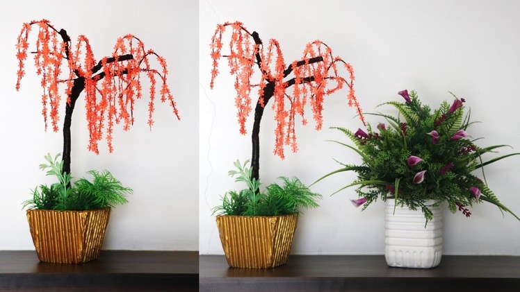 Easy paper craft || showpiece tree || room decoration craft idea