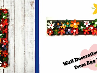 Egg tray craft ideas ,Wall Hanging with egg tray.