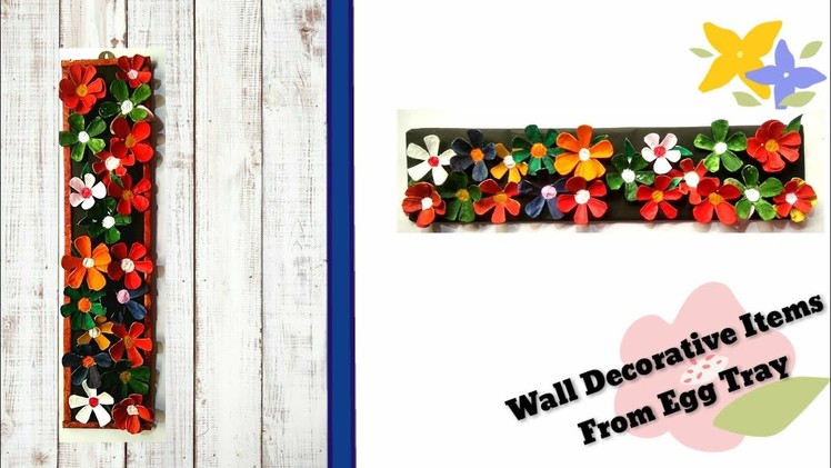 Egg tray craft ideas ,Wall Hanging with egg tray.