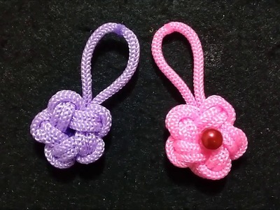 Gantungan kunci bunga dari tali kur,macrame keychain,rope.,flower,pelangi shop