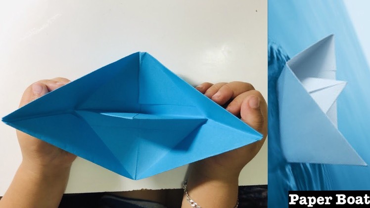 How to Make a Paper Boat - origami For Kids - DIY Origami Craft For Kids #RaYnSwOrLd
