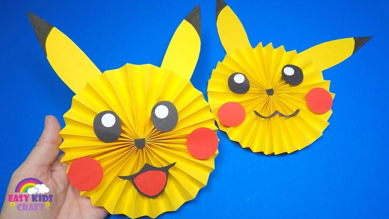 How To Make A Paper Pikachu Pokemon Paper Craft