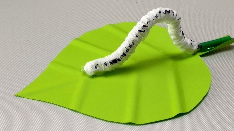 How to Make Caterpillar — 3D Moving Caterpillar funny craft