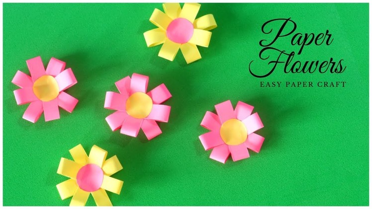 How To Make Paper Flowers | Easy Paper Crafts | Kids Craft Ideas