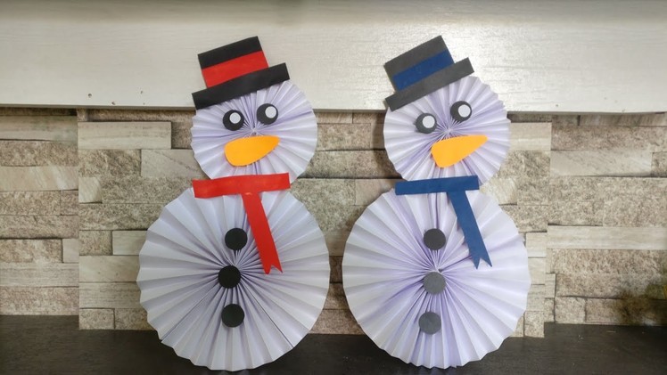 How To Make Paper Snowman | DIY | Paper Craft | Kids Craft