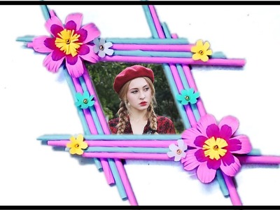 How to make photo frame.photo frame.paper craft.photo frame ideas.diy photo frame.art and craft