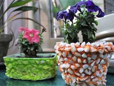 How to make plant pot. DIY Cement Craft. Cement Pot - Flower Pot