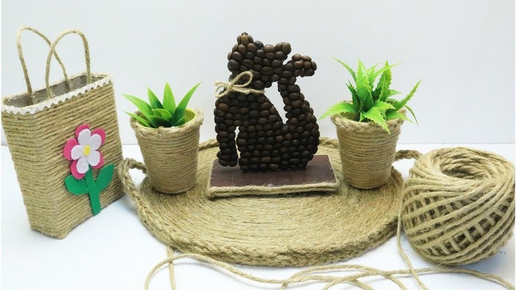 JUTE AND COFFE BEANS CRAFT IDEAS Great Ideas With Jute And Coffe Beans