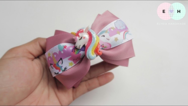 Little Pony Printed Ribbon Bow Tutorial | DIY by Elysia Handmade