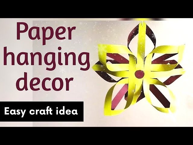 Paper hanging decor || Easy paper craft idea || Summer craft || Party decor|| Art & Essentials