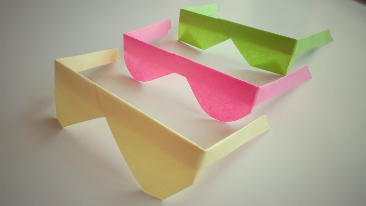 Paper Sunglasses | Origami Cooling Glasses | How To Make Traditional Origami Sunglasses