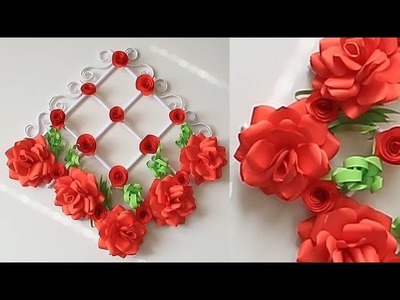 Paper Wall Hanging Craft Ideas - Wall Decoration Ideas - Paper Craft - Paper Flower