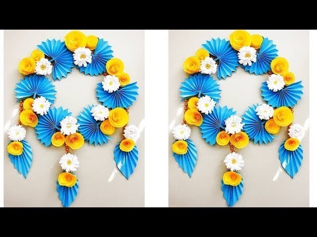 Paper Wall Hanging Craft Ideas - Paper Flower - Paper Craft - Wall Decoration Ideas 705