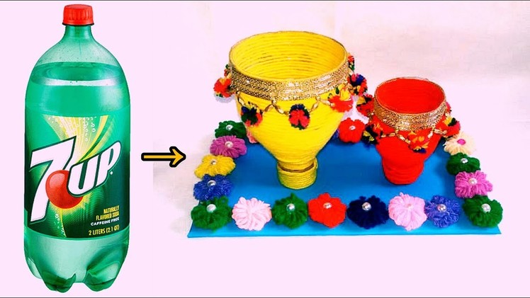Plastic Bottle Craft Ideas || Plastic Bottle Hacks || Woolen Crafts & Plastic Bottles Vases Tutorial