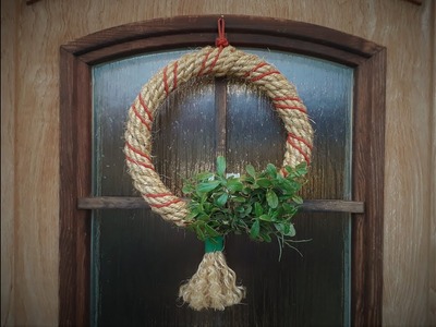 Rope wreath - from baler twine