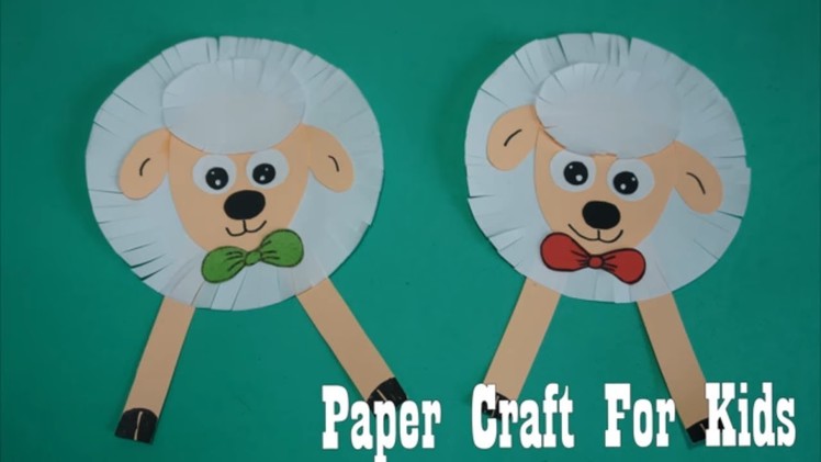 Sheep paper Crafts for kids with paper |  paper craft art,Preschool crafts