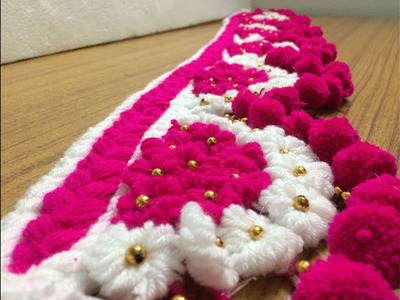 Woollen Craft Idea | Door Toran Making With Wool| *EASY & SIMPLE*