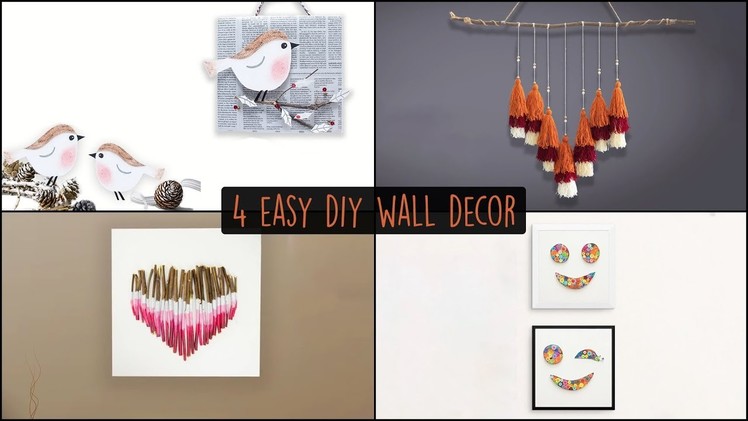 4 Easy DIY Wall Decor |  Wall Hanging Ideas
